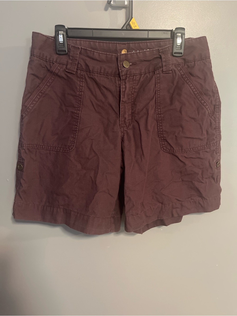 Carhartt Women's Burgundy Utility Bermuda Shorts